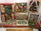 Large Lot of Vintage Glass Christmas Ornaments in Original Boxes