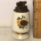 Vintage Ceramic Lighter with Rose Design