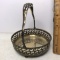 Silver Plate Vintage Footed Basket