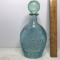 Vintage Blue Glass “Friendship” Decanter with Stopper