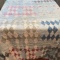 Antique Hand Made Quilt with Diamond Pattern