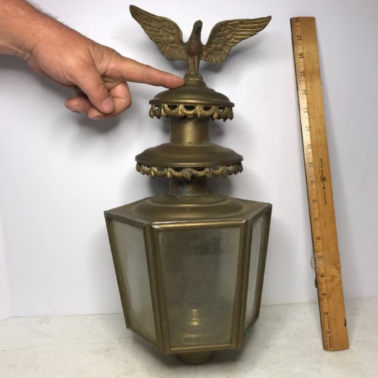 Antique Brass Candle Lantern Lamp Post Top