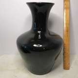 Extra Large Black Glazed Vase