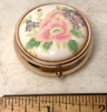 Floral Divided Pill Box