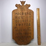 Vintage Wooden “ABC” Wall Hanging