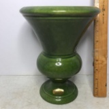 Vintage Haeger Pottery Vase with Original Foil Label and Signed on Bottom Too