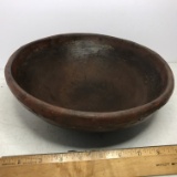 Antique Round Bottom Clay Bowl