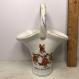 Porcelain 2002 “The World of Beatrix Potter Peter Rabbit” Basket