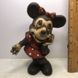 Vintage Cast Iron Minnie Mouse Bank