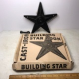 Cast Iron Building Star Hook in Box