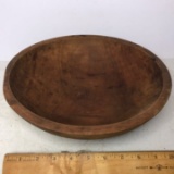 Vintage Round Wooden Dough Bowl