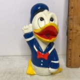 Vintage Donald Duck Chalk-ware Coin Bank