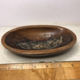 Miniature Vintage Wooden Dough Bowl