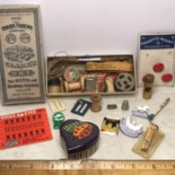 Nice Lot of Misc Vintage Sewing Items, Miniatures & More