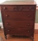 Vintage 2 Over 3 Chest of Drawers on Casters - Extra Deep