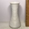 Vintage Milk Glass Ribbed Vase