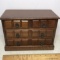 Wooden Jewelry Box Full of Misc Jewelry Parts, Pieces & Men’s Cufflinks