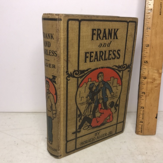 1897 “Frank and Fearless” by Horatio Alger Jr. Hard Cover Book