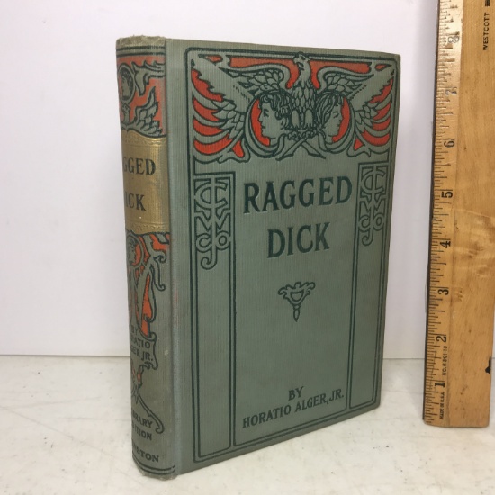 1868 “Ragged Dick” by Horatio Alger Jr. Hard Cover Book