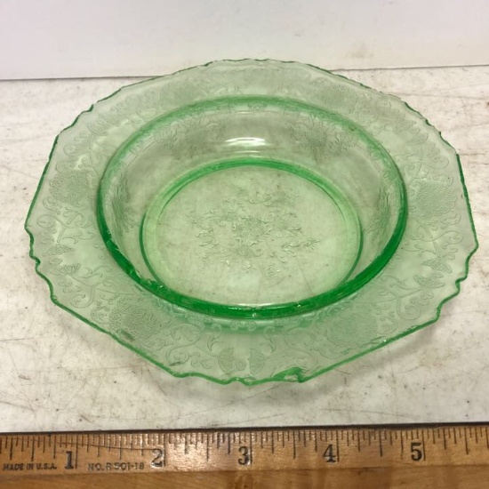 Vintage Vaseline/Uranium Glass Dish