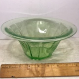 Large Vintage Vaseline/Uranium Glass Serving Bowl