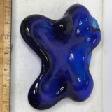 Cobalt Art Glass Dish