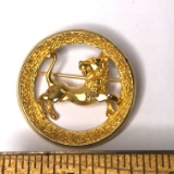 Gold Tone “Parklane” LEO Lion Pin