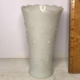 Tall Vintage Milk Glass Vase