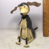 Metal Bobble Head Dog Figure