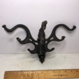 Cast Iron Wall Mounted 5 Armed Hooks