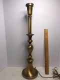 Vintage Brass Finish Tall Lamp