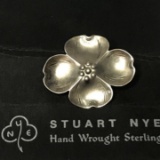 Stuart Nye Hand Wrought Sterling Pin