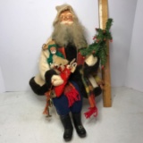 Vintage Hand Made Father Christmas Shelf Sitter