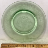 Vintage Vaseline/Uranium Glass Bread Plate