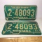 Pair of 1974 Montana License Plates for Front & Back