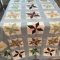 Vintage Hand Made Quilt Topper with Star Design