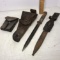 Vintage Military Bayonet, Holster & Clip Holder For Display