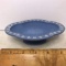 Vintage Blue & White Pedestal Dish by Avon