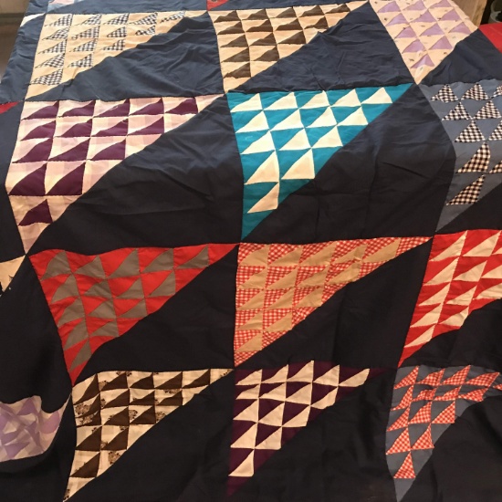 Vintage Hand Made Quilt Topper