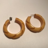 Pair of Vintage Bakelite Earrings
