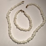 Puka Shell Necklace & Matching Bracelet
