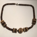 Vintage Ceramic Beaded Necklace