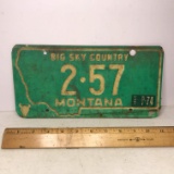 1974 Montana License Plate