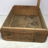 Vintage Wooden Advertisement Fruit Crate