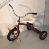 Vintage Metal Roadmaster Red Tricycle