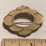 Vintage Monet Gold Tone Enamel Pin