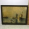 Vintage “Sunset Grand Canal” Thomas Moran N.A. 1893 Print in Old Frame