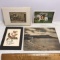 Lot of Misc Art - Vintage Hawaii Postcard, Signed Card & More