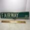 Vintage Metal “Fairway Drive” Street Sign
