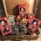 Lot of Misc Christmas Items with Vintage Suitcase